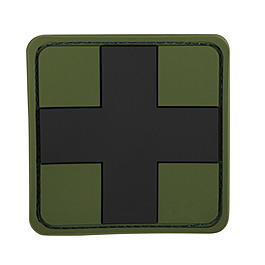 3D Rubber Patch Medic Abzeichen oliv schwarz