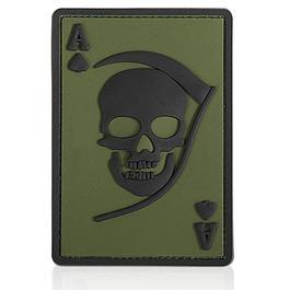 3D Rubber Patch Death Ace oliv schwarz