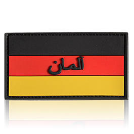 3D Rubber Patch mit Klettflche Deutschlandflagge persisch schwarz/rot/gold