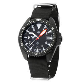 KHS Armbanduhr Missiontimer 3 C1 schwarz mit Nato-Textilarmband Bild 2