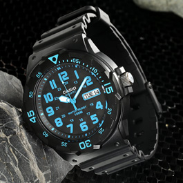 Casio Armbanduhr Collection MRW-200H-2BVEF schwarz blau Bild 5