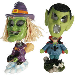 Halloween Figuren 2er Pack mit farbwechselner LED