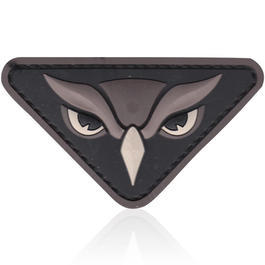 3D Rubber Patch mit Klettflche Owl Head swat