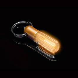 Trigaglow Schlüsselanhänger H-3 Micro-Gaslicht Tritium orange