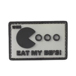   101 INC. 3D Rubber Patch Eat My BB's grau/schwarz
