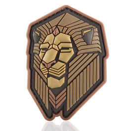 Mil-Spec Monkey 3D Rubber Patch mit Klettflche Industrial Lion bronze