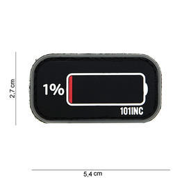 101 INC. 3D Rubber Patch How about schwarz/grau