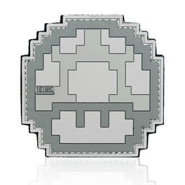 101 INC 3D Rubber Patch mit Klettflche Mushroom grau