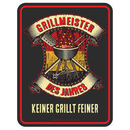 Blechschild Grillmeister des Jahres