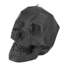 3D-Kerze Totenkopf schwarz
