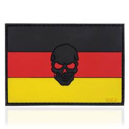101 INC. 3D Rubber Patch Flagge Deutschland Skull