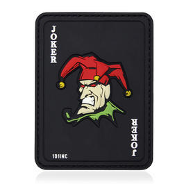 101 INC 3D Rubber Patch mit Klettflche Joker schwarz/fullcolor