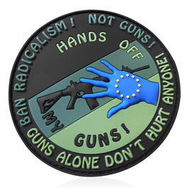 JTG 3D Rubber Patch Hands off my Gun forest