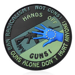 JTG 3D Rubber Patch mit Klettflche Hands off my Gun forest