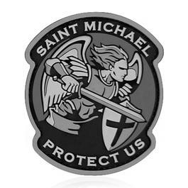 Mil-Spec Monkey 3D Rubber Patch mit Klettflche Saint Michael Modern schwarz/grau