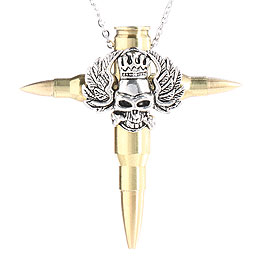 Real Bullet Halskette RBD King Bullet Cross