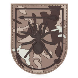 3D Rubber Patch Special Forces Spinne braun