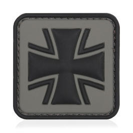 3D Rubber Patch mit Klettflche Eisernes Kreuz grau/schwarz