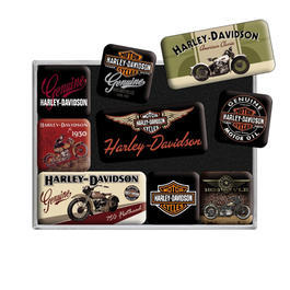 Harley Davidson Magnet Set Harley Davidson Bikes 9 teilig