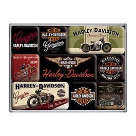 Harley Davidson Magnet Set Harley Davidson Bikes 9 teilig Bild 1 xxx:
