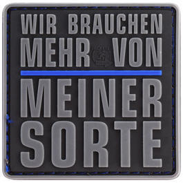 JTG 3D Rubber Patch mit Klettflche Wir brauchen mehr von meiner Sorte Thin Blue Line