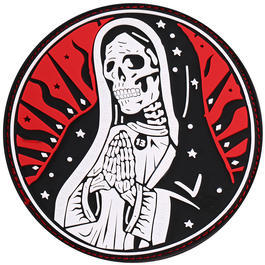 JTG 3D Rubber Patch Santa Muerte Patch redsky