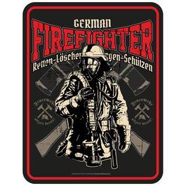 Blechschild German Firefighter