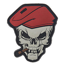101 INC 3D Rubber Patch mit Klettflche Skull Zigarre fullcolor