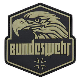 3D Rubber Patch mit Klettflche Bundeswehr schwarz/oliv