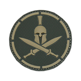 Mil-Spec Monkey 3D Rubber Patch mit Klettflche Spartan Helmet multicam