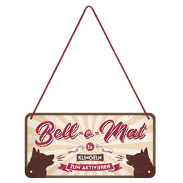 Hngeschild Bell-o-Mat 10x20 cm