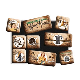 Magnet Set Coffee House 9-teilig