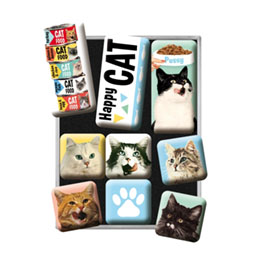 Magnet Set Happy Cats 9-teilig