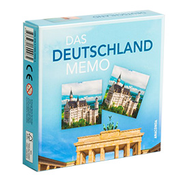 Das Deutschland Memo - Memory Spiel mit 40 Spielkarten im Spielkarton