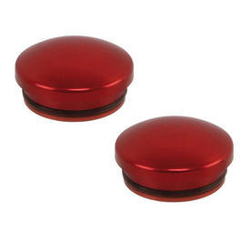 EDS 22mm Aluminium Endkappen rot (2 Stck)