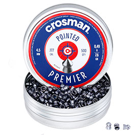 Produktbild zu Crosman Pointed Spitzkopf Diabolos Kal. 4,5mm 0,49g 500er Do ...
