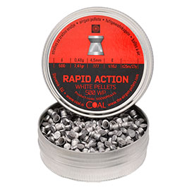 Coal White Pellets Rapid Action Flachkopf Diabolos Kal. 4,5 mm 500er Dose fr CO2-Waffen Trommelmagazine