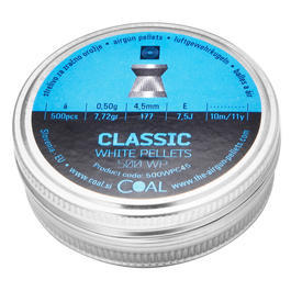Coal Flachkopf Diabolos Classic White Pellets geriffelter Schaft Kal. 4,5 mm 500er Dose Bild 1 xxx: