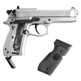 Beretta M92 FS CO2 Pistole 4,5mm (.177) Diabolo vernickelt mit Kunststoffgriffschalen Bild 3