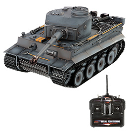 Versandrcklufer RC Panzer Tiger I Frhe Version grau 1:16 schussfhig Rauch & Sound RTR