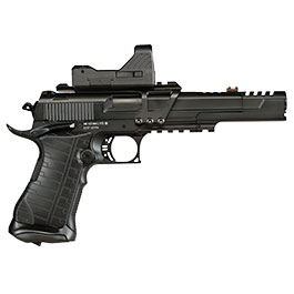 Kleinbild 5 Umarex Race Gun CO2 Luftpistole 4,5mm BB Blowback schwarz mit Leuchtpunktvisier