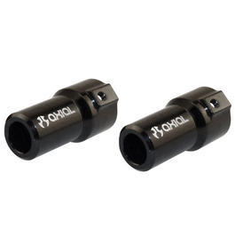 Axial AX10 Aluminium Achsenverlngerung links / rechts schwarz AX30494