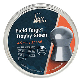 H&N Rundkopf-Diabolos Field Target Trophy Green 4,5mm 300 Stück Bild 3