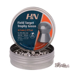 H&N Rundkopf-Diabolos Field Target Trophy Green 4,5mm 300 Stck