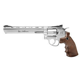 Dan Wesson 8 Zoll CO2 Revolver 4,5mm BB chrom / Wood-Style Grip