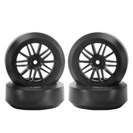 K-Factory 1:10 Komplettrder Drift-Tire 45 / Starlight Felgen (4) schwarz soft