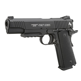 Colt M45 CQBP Vollmetall CO2 Pistole 4,5 mm (.177) BB brüniert Blowback Bild 1 xxx: