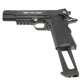 Colt M45 CQBP Vollmetall CO2 Pistole 4,5 mm (.177) BB brüniert Blowback Bild 7