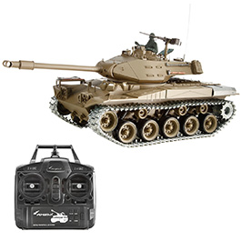 Amewi RC Panzer Walker Bulldog M41 mit Metallketten 1:16 schussfähig RTR oliv