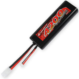 Robitronic LiPo Akku 7.4V 4200mAh 40C Tam-Type Buchse Racing Pack R05231